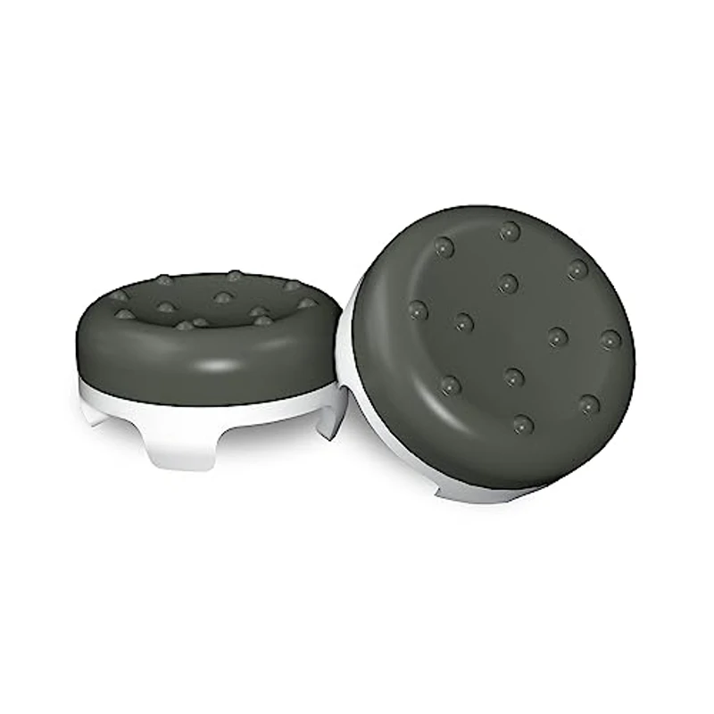 KontrolFreek CQC Classic - Controlador para Xbox One y Xbox Series X | Pulgares de Rendimiento | 2 cóncavos de Altura Media | Gris/Blanco - Imagen 2