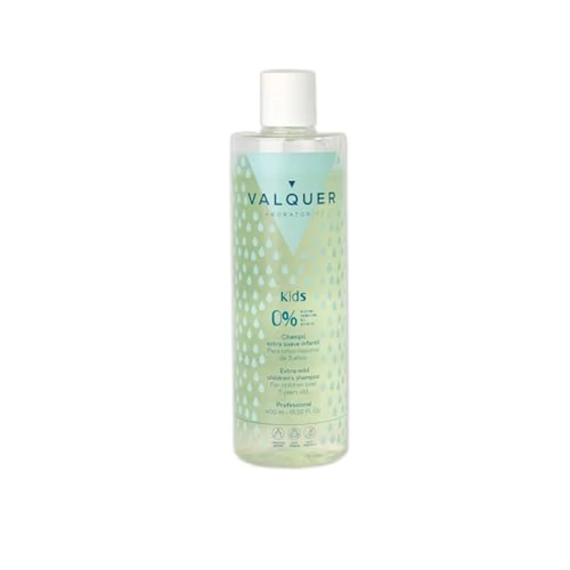 Valquer Champú Infantil Escolar Extra Suave Fórmula Zero para Niños. Limpia, Acondiciona y Repara el Cabello Aportando Brillo Natural con Ingredientes Naturales. A partir de 3 Años. Vegano. 400 ml. - Imagen 1