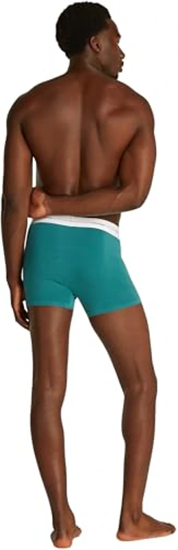 Calvin Klein Calzoncillos bóxer Hombre Pack de 3 Trunks con Logotipo en la Cintura, Multicolor (Garden Glade, Gr Heather, Lively TL), M - Imagen 2