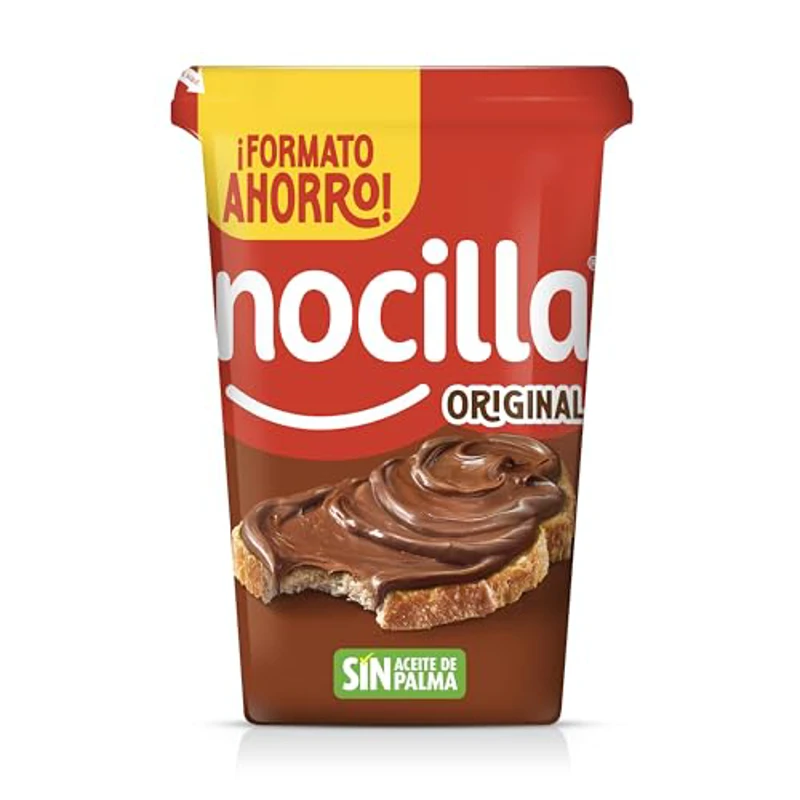 Nocilla, Original, Crema al Cacao y Leche con Avellanas, sin Aceite de Palma - Formato Ahorro - 550g - Imagen 2