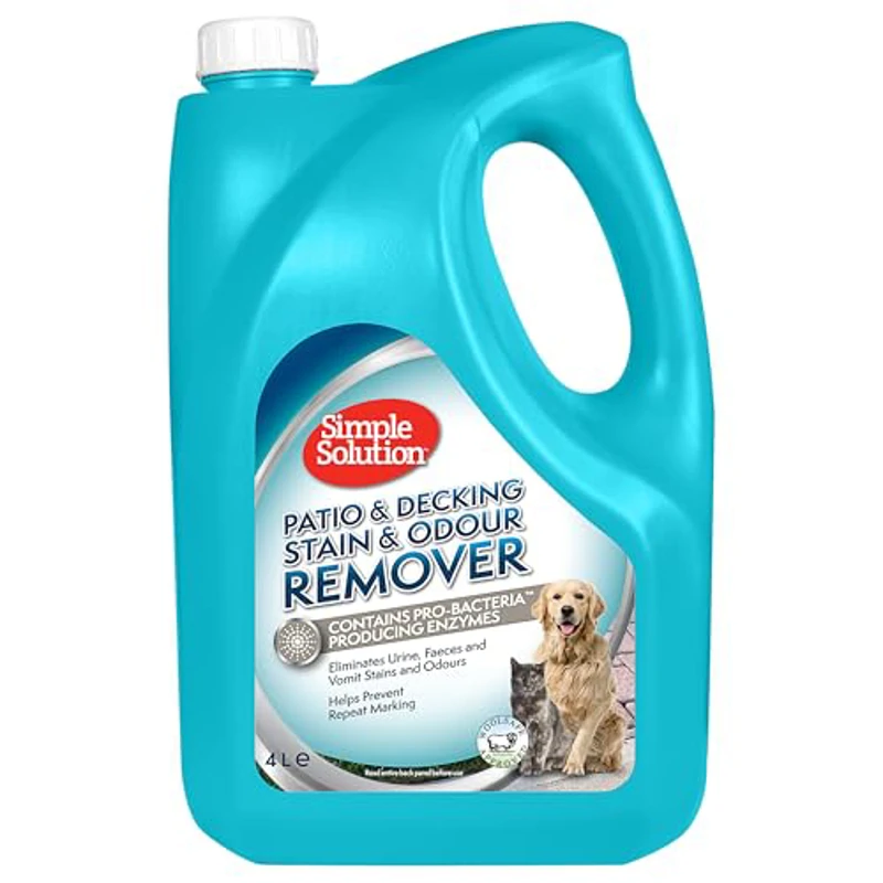 90453-2p Simple Solution patio y removedor de manchas y olores para mascotas, 4 L - Imagen 1