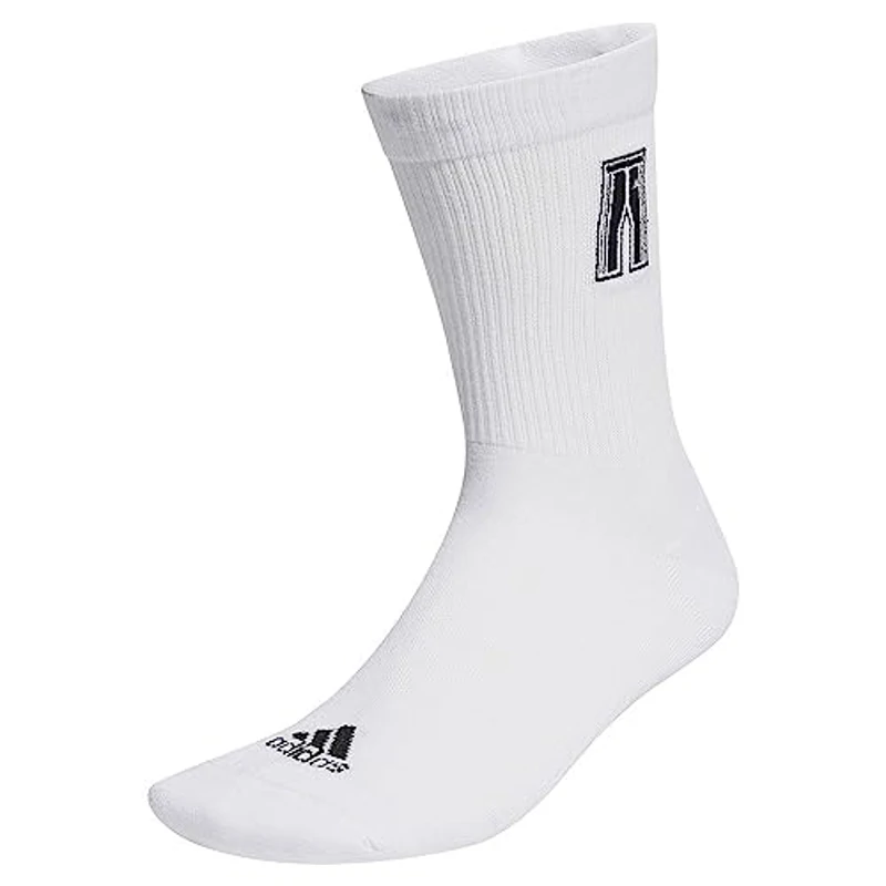 adidas Track Suit Embroidered Socks, Calcetines Unisex adulto, White/Black, 37-40 - Imagen 1