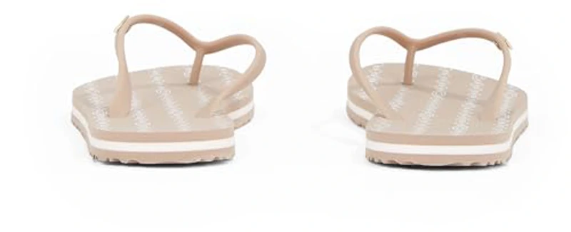Tommy Hilfiger Chanclas Mujer Strap Beach Sandal con logotipo, Marrón (Claystone), 36 - Imagen 2