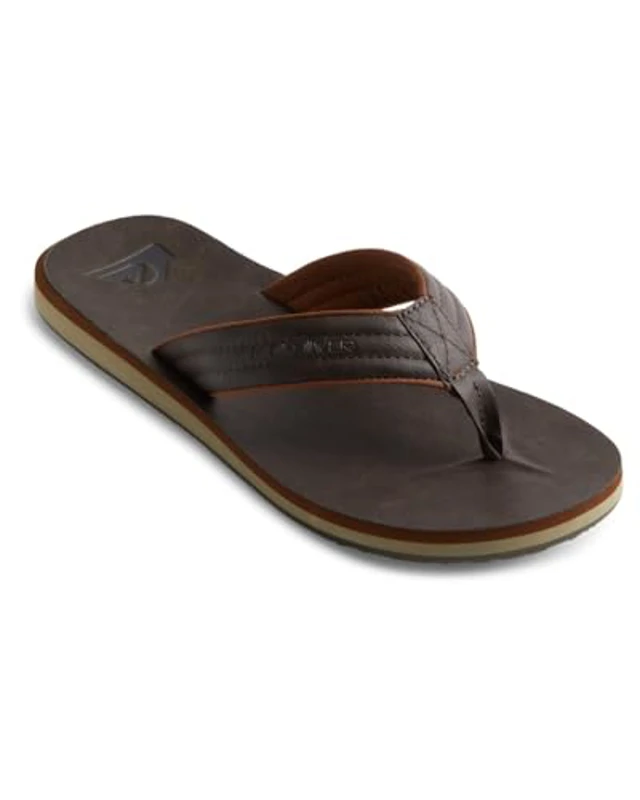 Quiksilver Carver Nubuck - Sandals For Men, Chanclas Hombre, Marrón (Demitasse Solid Ctk0), 45 EU - Imagen 1