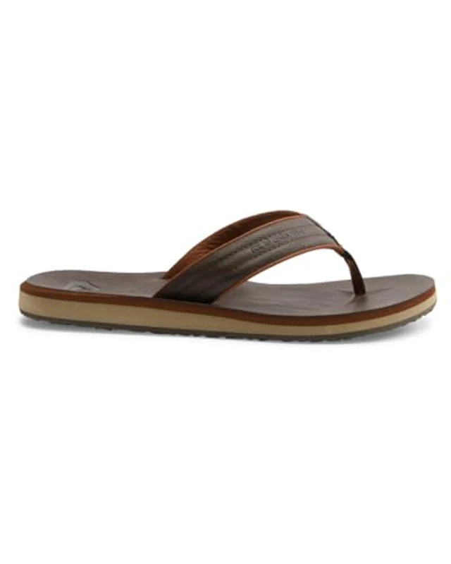 Quiksilver Carver Nubuck - Sandals For Men, Chanclas Hombre, Marrón (Demitasse Solid Ctk0), 45 EU - Imagen 2