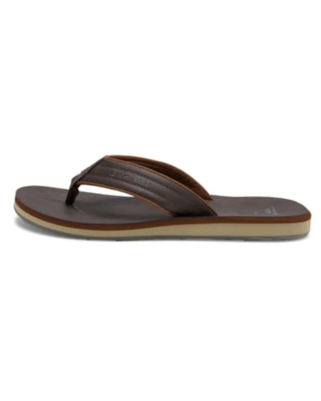 Quiksilver Carver Nubuck - Sandals For Men, Chanclas Hombre, Marrón (Demitasse Solid Ctk0), 45 EU - Imagen 3