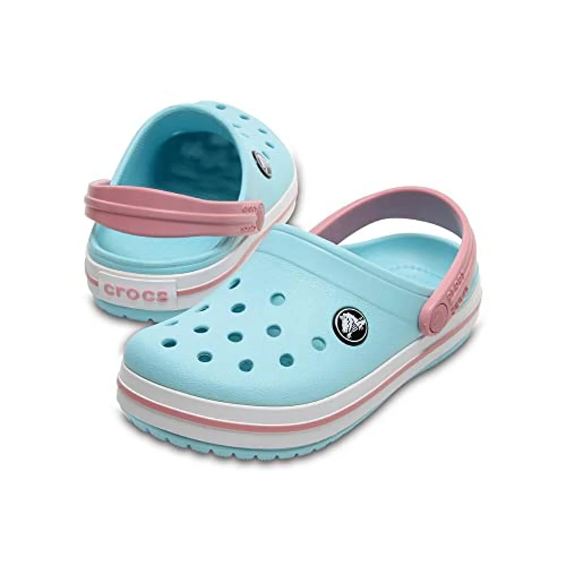 Crocs Crocband Clog T, Zuecos Unisex niños, Multicolor Ice Blue White, 22/23 EU - Imagen 3