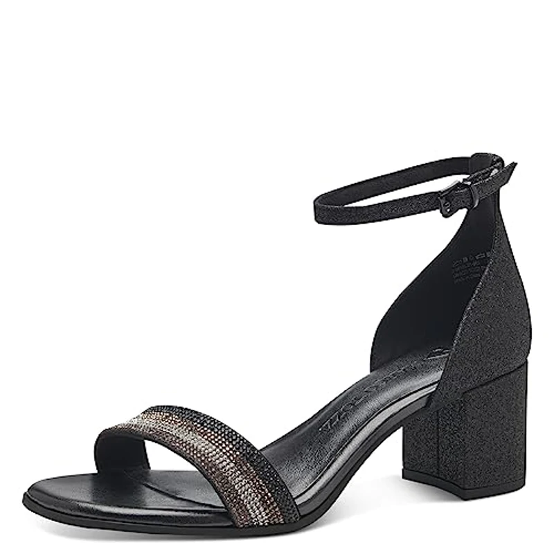 MARCO TOZZI Marco Tozzi Mujer 2-28301-41, Sandalette Mujer, Color Negro Brillante, 38 EU - Imagen 1