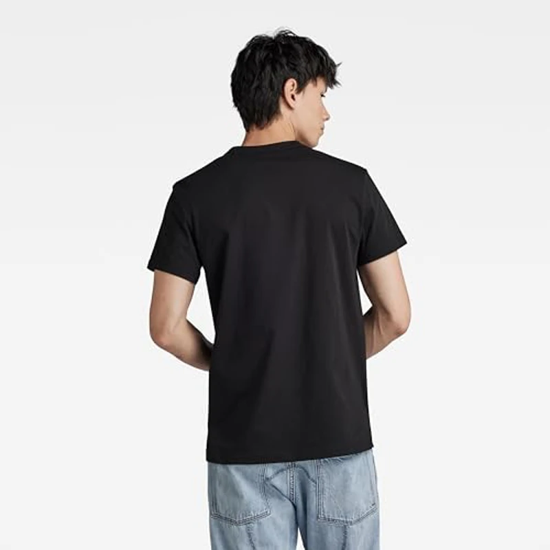 G-STAR Nifous T-Shirt, Camiseta para Hombre, Negro (Dk Black D24449-336-6484), M - Imagen 3
