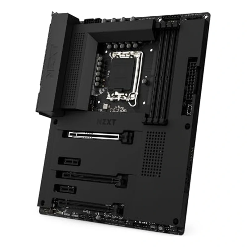 NZXT N7 Z790 Motherboard - N7-Z79XT-W1 - Intel Z790 chipset (Support 12th, 13th, 14th Gen CPUs) - ATX Gaming Motherboard - Integrated I/O Shield - WiFi 6E connectivity - Bluetooth - Negro - Imagen 1