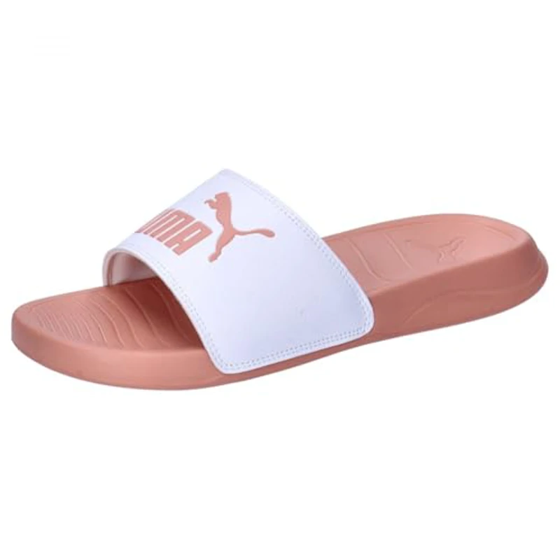 PUMA Popcat 20, Chanclas Unisex adulto, Puma White Deeva Peach, 46 EU - Imagen 1