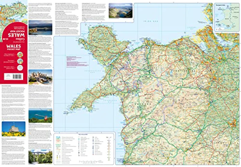 Wales Pocket Map: The perfect way to explore Wales - Imagen 2
