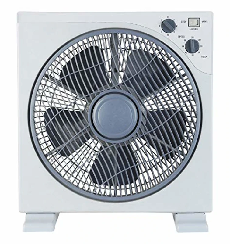 ARDES Ventilador Portátil Cuadrado Refrescante de Suelo o Mesa con 5 Aspas y 3 Niveles de Intensidad Rotación 360 Grados y Temporizador Ventilador de Suelo Blanco Box Floor AR5B29 - Imagen 1