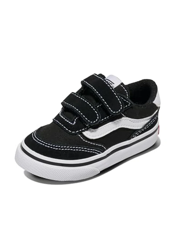 Vans Brooklyn LS V, Zapatillas Unisex niños, Suede Canvas Black White 22.5 EU - Imagen 1