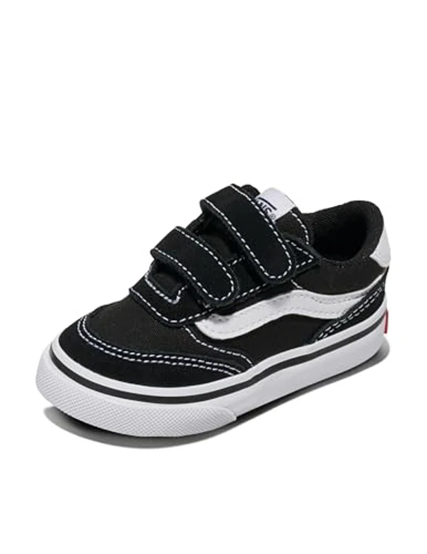 Vans Brooklyn LS V, Zapatillas Unisex niños, Suede Canvas Black White 22.5 EU - Imagen 2