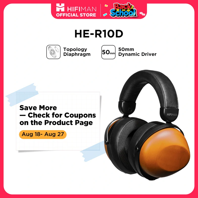 HIFIMAN HE-R10D Auriculares intrauditivos con controlador de topología dinámica para el hogar, estudio y grabación con cable/inalámbrico - Imagen 1