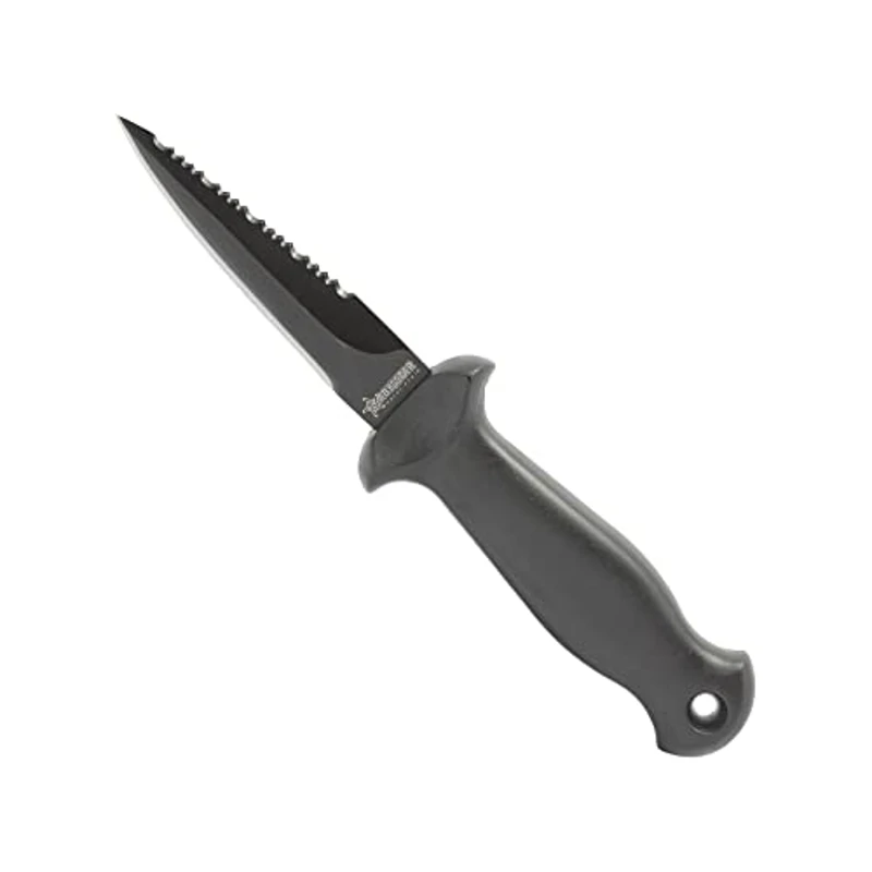 ABYSSTAR Squash 12 Cuchillo de Buceo, Unisex-Adult, Negro, 12 cm - Imagen 1