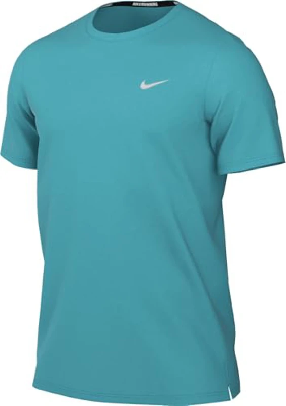 Nike Miler Camiseta De Running Dri-Fit UV De Manga Corta - Hombre, Dusty Cactus/Reflective Silv, DV9315-345, L - Imagen 1