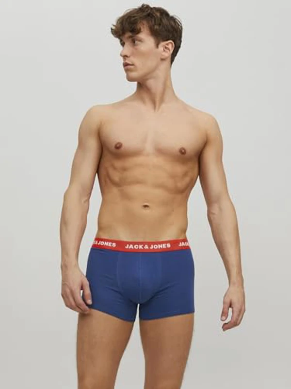Jack & Jones Jaclee Trunks 5 Pack Calzoncillos Boxer Hombre, Hombre, Azul Estate Blue, L - Imagen 3