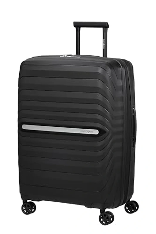 Samsonite Neo Flux - Spinner M, Maleta expandible, 68 cm, 86/96 L, Negro (Black) - Imagen 1