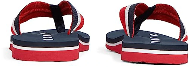 Tommy Hilfiger Chanclas Mujer Tommy Loves NY Beach Sandal Zapatillas de baño, Azul (Midnight), 37 - Imagen 2