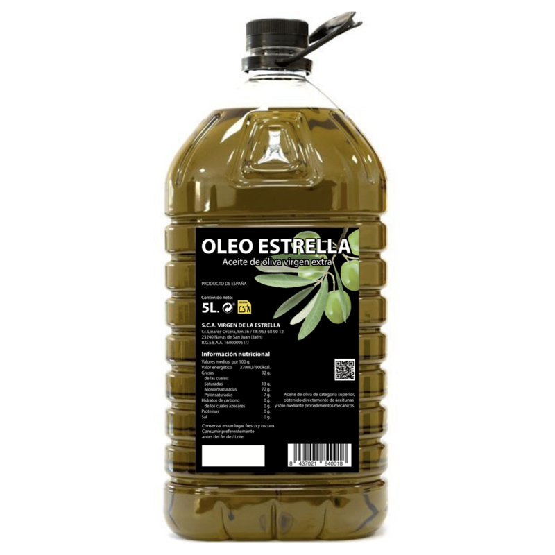 Aceite Oliva Virgen Extra 5L - OLEOESTRELLA
