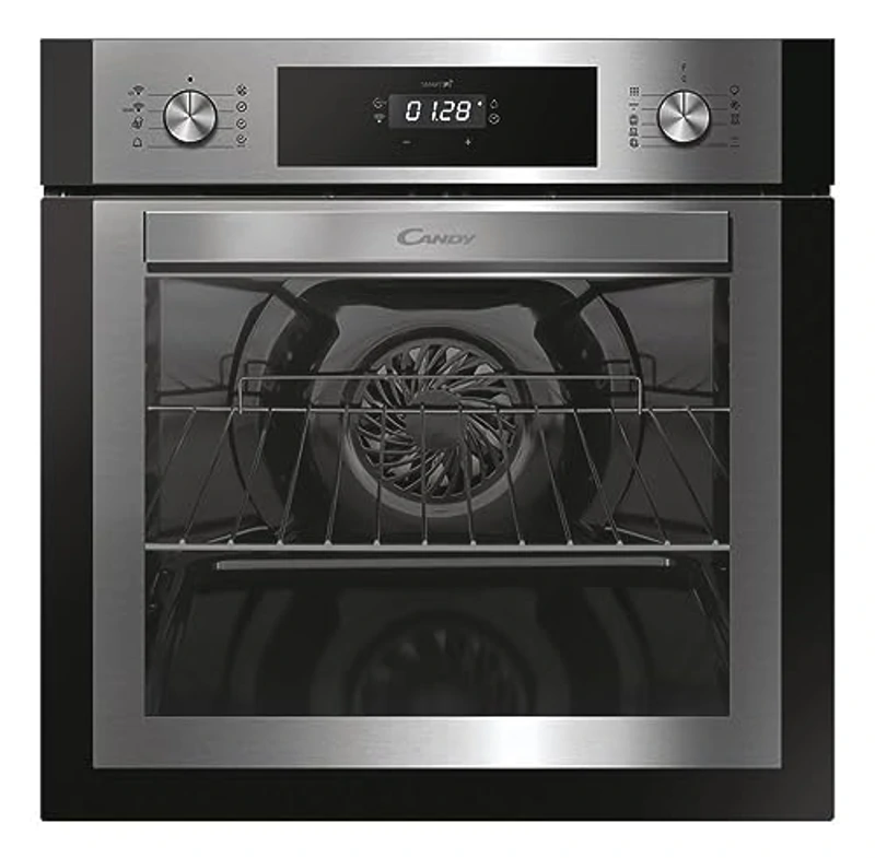 Candy Essenza FCNE886X, Horno Pirolítico, 70L, WIFI, 3 Resistencias, Limpieza Pirolítica y Aquactiva, Cocción Multinivel, 9 Funciones, Temporizador, Display táctil, Puerta con Triple Cristal, Inox - Imagen 1