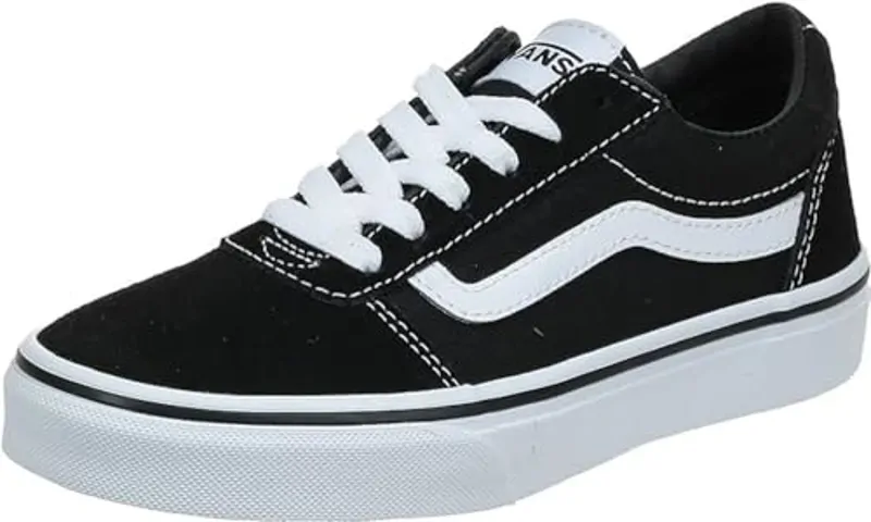 Vans Ward, Zapatillas Unisex niños, Suede Canvas Black White, 36 EU